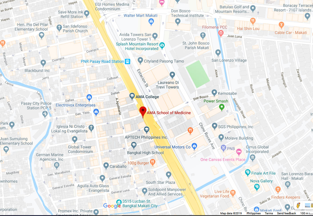AMA School of Medicine - map